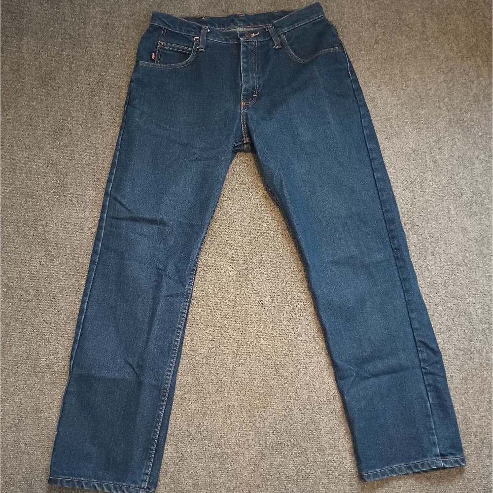 Men's Red Kap Dark Blue Straight Leg Denim Jeans Work Pants NWOT 32x30